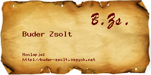 Buder Zsolt névjegykártya